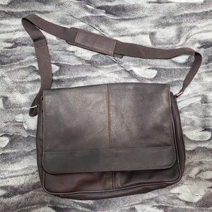 Leather Laptop Messenger Bag